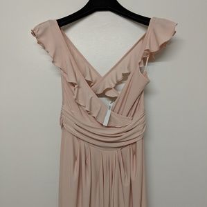 Asos light pink / coral maxi dress